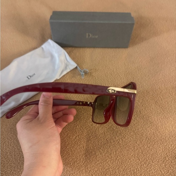 Authentic Christian Dior CD Logo bordeaux eyewear sunglasses - Picture 7 of 12
